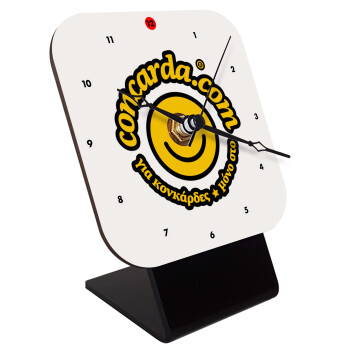 Concarda, Επιτραπέζιο ρολόι ξύλινο με δείκτες (10cm)