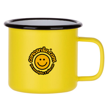 Concarda, Metallic enamel MATT Yellow cup 360ml