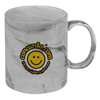Concarda, Mug ceramic marble style, 330ml