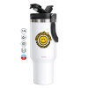 Mega Stainless steel Tumbler with lid, double wall 1,2L