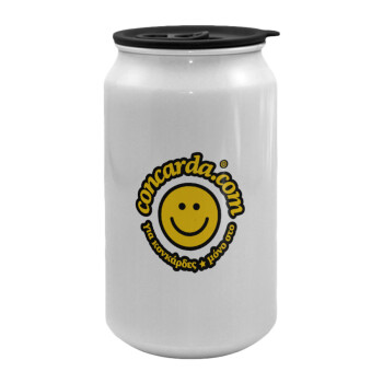 Concarda, Κούπα ταξιδιού μεταλλική με καπάκι (tin-can) 500ml