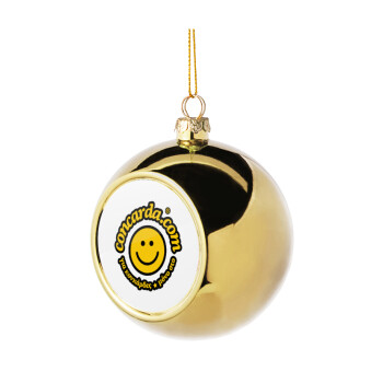 Concarda, Golden Christmas tree ball ornament 8cm