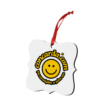 Concarda, Christmas ornament polygon wooden 7.5cm