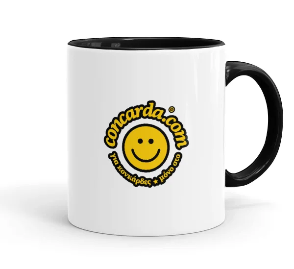 Concarda — Mug colored black, ceramic, 330ml