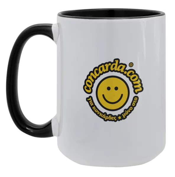 Concarda — Mega mug 15oz, black ceramic, 450ml