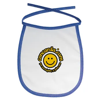 Concarda, Σαλιάρα μωρού αλέκιαστη με κορδόνι Μπλε