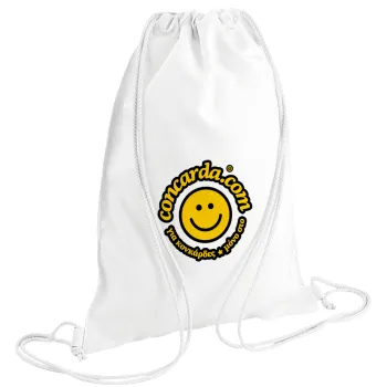 Concarda, Backpack pouch GYMBAG white (28x40cm)