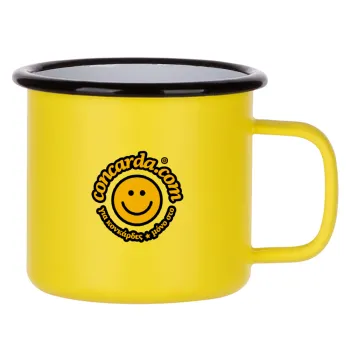 Concarda, Metallic enamel MATT Yellow cup 360ml