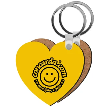 Concarda, Μπρελόκ Ξύλινο καρδιά MDF