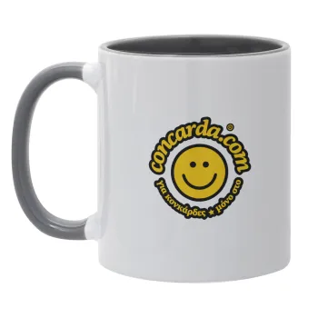 Concarda, Mug colored grey, ceramic, 330ml