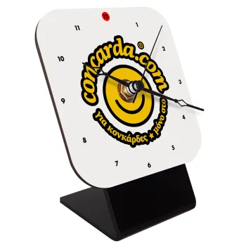 Concarda, Επιτραπέζιο ρολόι ξύλινο με δείκτες (10cm)