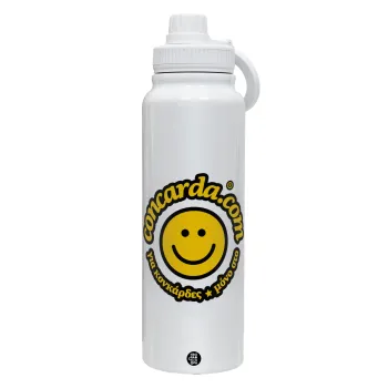 Concarda, Θερμός 1L Ανοξείδωτο με Βάση Κινητού & Διπλά Τοιχώματα