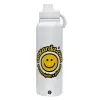 1L Stainless Steel Thermal Bottle with Phone Holder & Double Wall Insulation