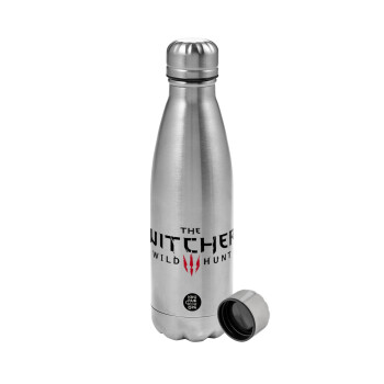 The witcher III wild hunt, Metallic water bottle, stainless steel, 750ml