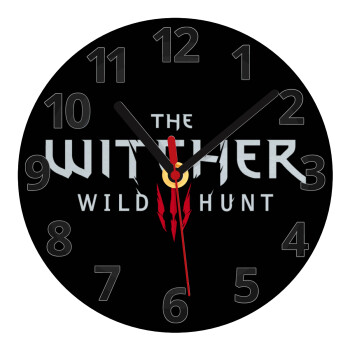 The witcher III wild hunt, Ρολόι τοίχου γυάλινο (20cm)