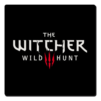 The witcher III wild hunt, Τετράγωνο μαγνητάκι ξύλινο 6x6cm