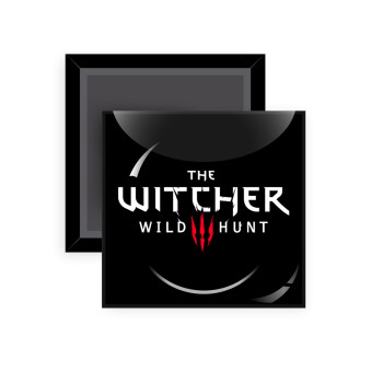 The witcher III wild hunt, Μαγνητάκι ψυγείου τετράγωνο διάστασης 5x5cm
