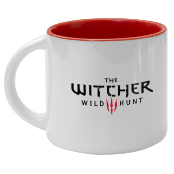 The witcher III wild hunt, Κούπα κεραμική 400ml Λευκή/Κόκκινη