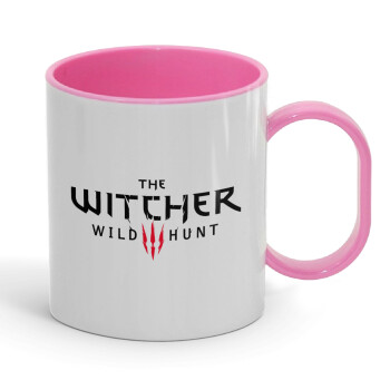 The witcher III wild hunt, Κούπα (πλαστική) (BPA-FREE) Polymer Ροζ για παιδιά, 330ml