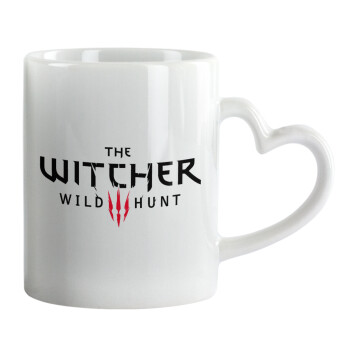 The witcher III wild hunt, Mug heart handle, ceramic, 330ml