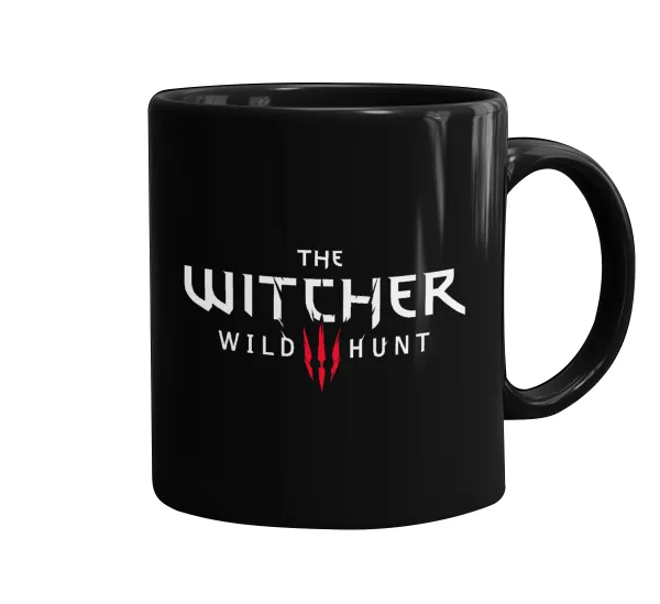 The witcher III wild hunt — Mug black, ceramic, 330ml
