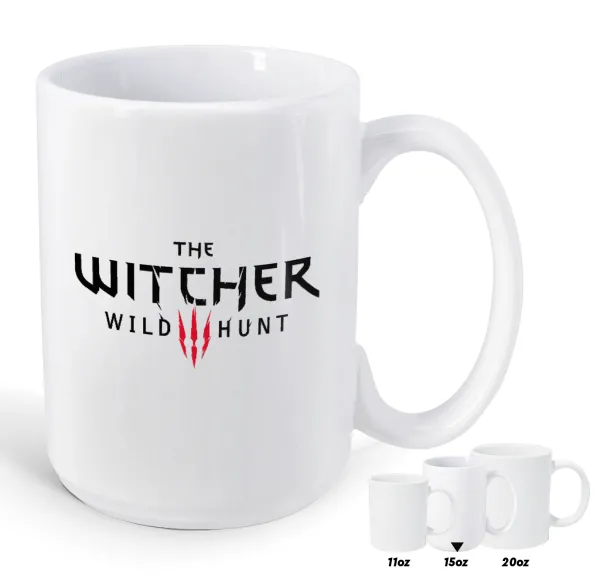The witcher III wild hunt — Mega mug, ceramic, 450ml