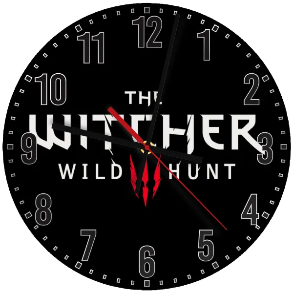 The witcher III wild hunt — Wooden wall clock (30cm)