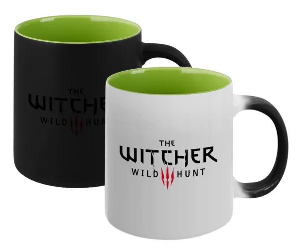 The witcher III wild hunt — Magic mug with green interior, ceramic, 330ml, changes colour with hot drinks