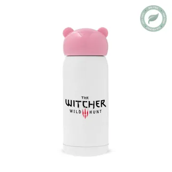 The witcher III wild hunt, Ροζ ανοξείδωτο παγούρι θερμό (Stainless steel), 320ml