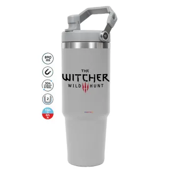 The witcher III wild hunt, ΓΚΡΙ χρώματος Θερμός Ανοξείδωτο 890ml (30oz) με χερούλι