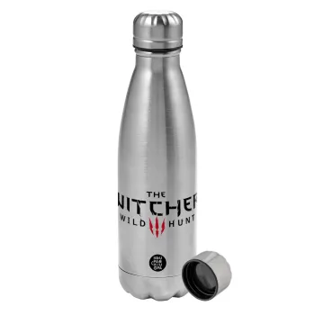 The witcher III wild hunt, Metallic water bottle, stainless steel, 750ml