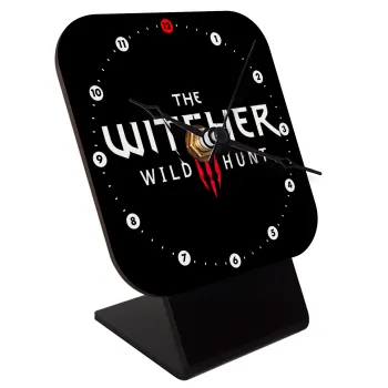 The witcher III wild hunt, Quartz Wooden table clock with hands (10cm)