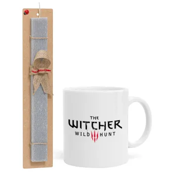 The witcher III wild hunt, Easter Set, Ceramic Cup (330ml) & Easter aromatic flat candle (30cm) (GRAY)