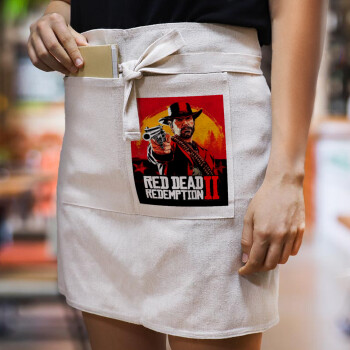 Red Dead Redemption 2, Ποδιά Μέσης με διπλή τσέπη Barista/Bartender, Beige