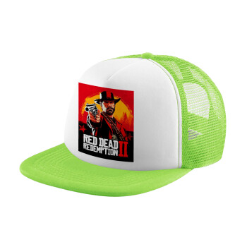 Red Dead Redemption 2, Καπέλο Soft Trucker με Δίχτυ Πράσινο/Λευκό