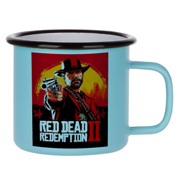 Red Dead Redemption 2, Κούπα Μεταλλική εμαγιέ ΜΑΤ σιέλ 360ml