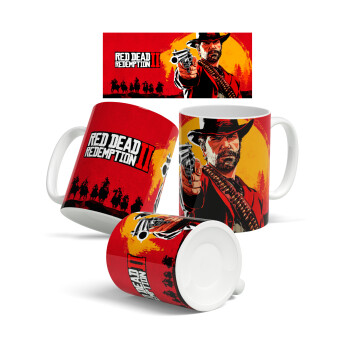 Red Dead Redemption 2, Ceramic coffee mug, 330ml (1pcs)