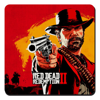 Red Dead Redemption 2, Τετράγωνο μαγνητάκι ξύλινο 9x9cm