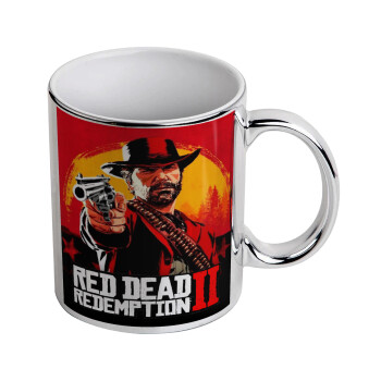 Red Dead Redemption 2, Κούπα κεραμική, ασημένια καθρέπτης, 330ml