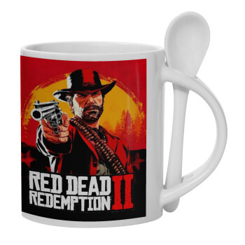 Red Dead Redemption 2, Κούπα, κεραμική με κουταλάκι, 330ml (1 τεμάχιο)