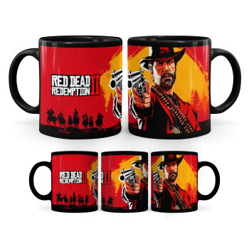 Red Dead Redemption 2, Mug black, ceramic, 330ml