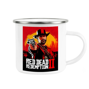 Red Dead Redemption 2, Κούπα Μεταλλική εμαγιέ λευκη 360ml