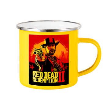 Red Dead Redemption 2, Yellow Enamel Metallic Cup 360ml