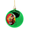 Green Christmas tree ornament ball 8cm