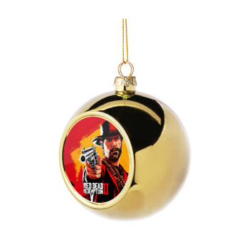 Red Dead Redemption 2, Χριστουγεννιάτικη μπάλα δένδρου Χρυσή 8cm