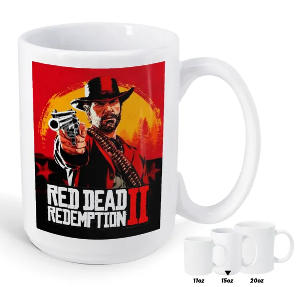 Red Dead Redemption 2 — Mega mug, ceramic, 450ml