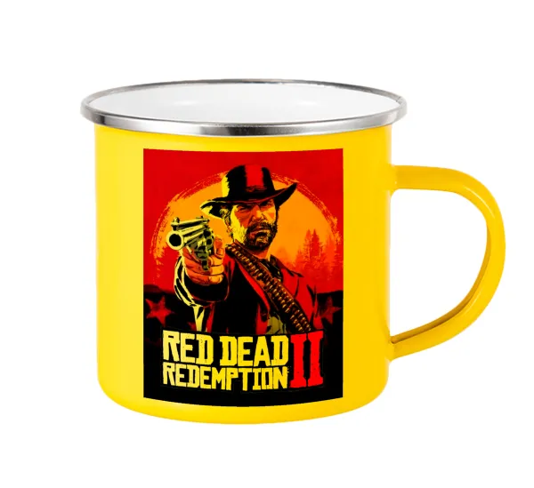Red Dead Redemption 2 — Yellow Enamel Metallic Cup 360ml