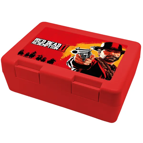 Red Dead Redemption 2 — Children's cookie container RED 185x128x65mm (BPA free plastic)