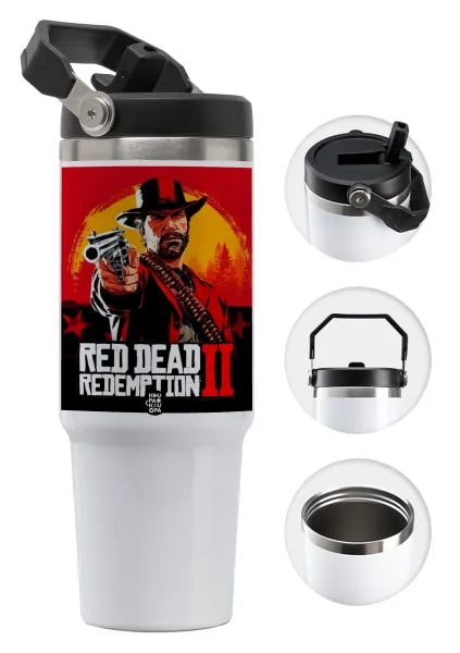 Red Dead Redemption 2 — 30oz stainless Steel Tumbler with Handle