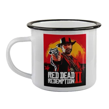 Red Dead Redemption 2, Κούπα εμαγιέ με μαύρο χείλος 360ml